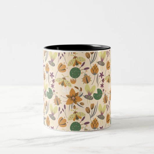 Wonderful Summer Pattern Tweekleurige Koffiemok (Center)