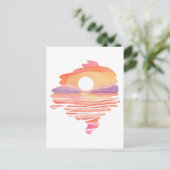 Wonderful Sunset Briefkaart (Staand voorkant)