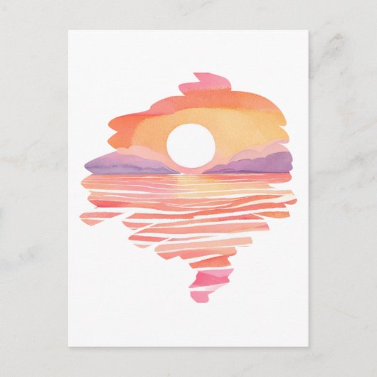 Wonderful Sunset Briefkaart (Voorkant)