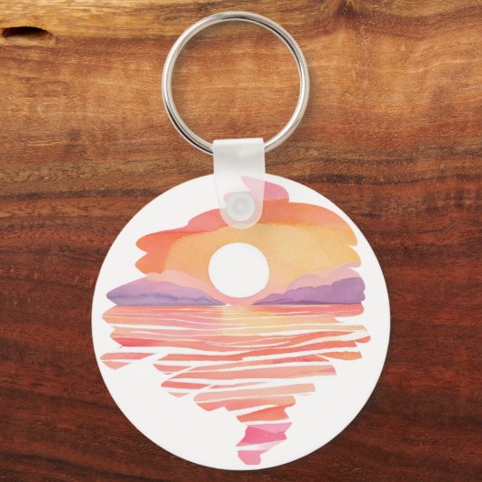 Wonderful Sunset Sleutelhanger (Voorkant)