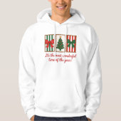 Wonderful time christmas postage hoodie (Voorkant)