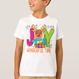 "Wonderful Time Reindeer Tee" T-shirt