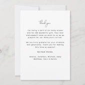 Wonderful Time Simple Multi Photo Baby Birth Aankondiging (Achterkant)