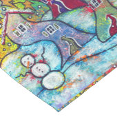 Wonderful Wacky Winter Snowman Table Runner Korte Tafelloper (Hoek)