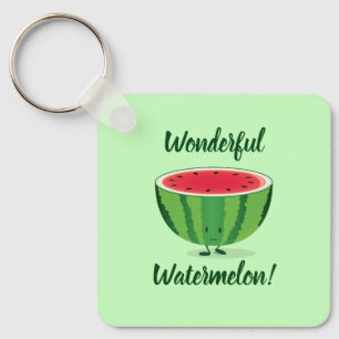 Wonderful Watermelon Green Fruit Food Sleutelhanger