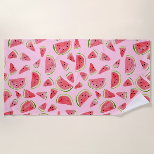 Wonderful Watermelons Summer Fun Fruit Strandlaken (Voorkant)
