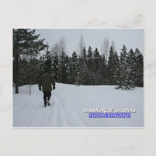Wonderful Winters in Suomi Finland Briefkaart (Voorkant)