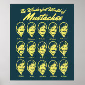Wonderful World of Mustaches Poster (Voorkant)