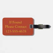 Wonderful World Palette Streep Monogram Bagagelabel (Achterkant horizontaal)