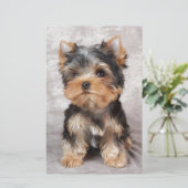 Wonderful yorkie briefpapier (Staand voorkant)