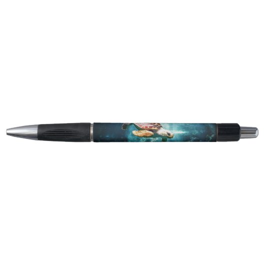 Wonderful Zee Turtle Ocean Life Turquoise Zee Pen (Voorkant)