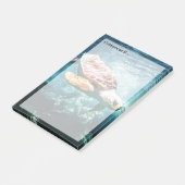 Wonderful Zee Turtle Ocean Life Turquoise Zee Post-it® Notes (Schuin)