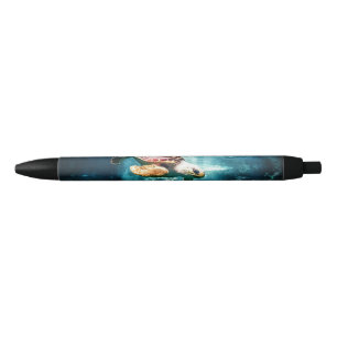 Wonderful Zee Turtle Ocean Life Turquoise Zee Zwarte Inkt Pen