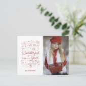 WONDERFULE TIJD VAN HET JAAR / Kerstkaart Feestdagenkaart (Staand voorkant)