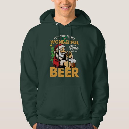 Wonderfull Time For A Beer Hoodie (Voorkant)