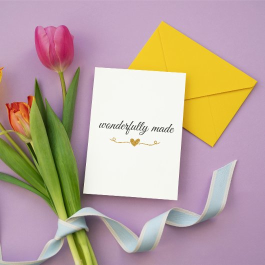 Wonderfully Made – Christian Valentine’s Day Card Kaart