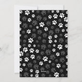 Wonderfur huisdier modern script minimalist foto feestdagenkaart (Achterkant)