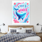 Wondergolven Canvas Afdruk (Insitu (Slaapkamer))