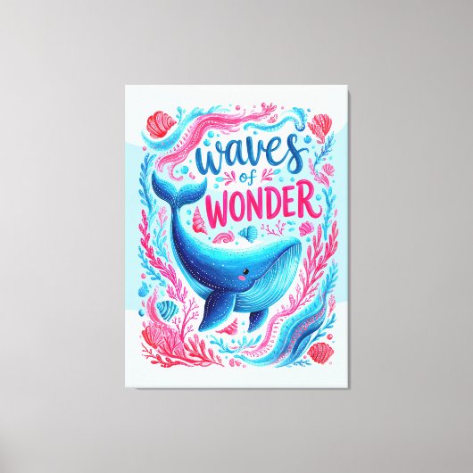 Wondergolven Canvas Afdruk (Voorkant)