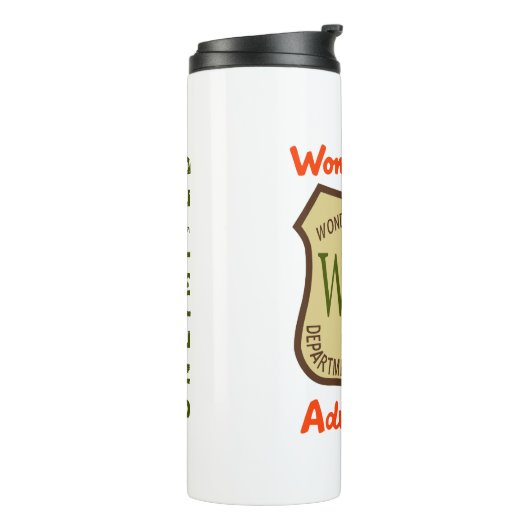 Wonderhussy Adventures Officiële Desert Badge Thermosbeker (Gedraaid links)