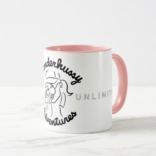 Wonderhussy Adventures Portrait Coffee Mok (Voorkant rechts)