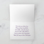 Wonderkerstpoëzie Feestdagen Kaart (Binnen)