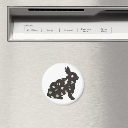 Wonderland 1 Konijn Magneet (Insitu (Vaatwasser))