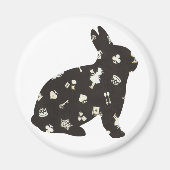 Wonderland 1 Konijn Magneet (Voorkant)