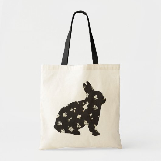 Wonderland 1 Konijn Tote Bag (Voorkant)