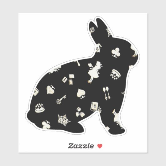 Wonderland 1 Rabbit Sticker (Vel)