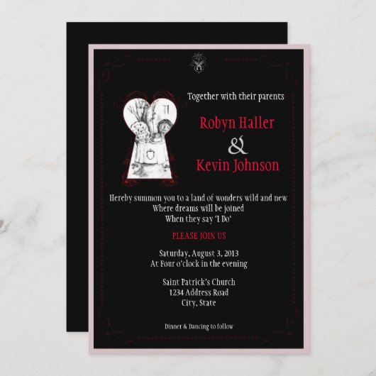 Wonderland 2 kaart (Voorkant / Achterkant)