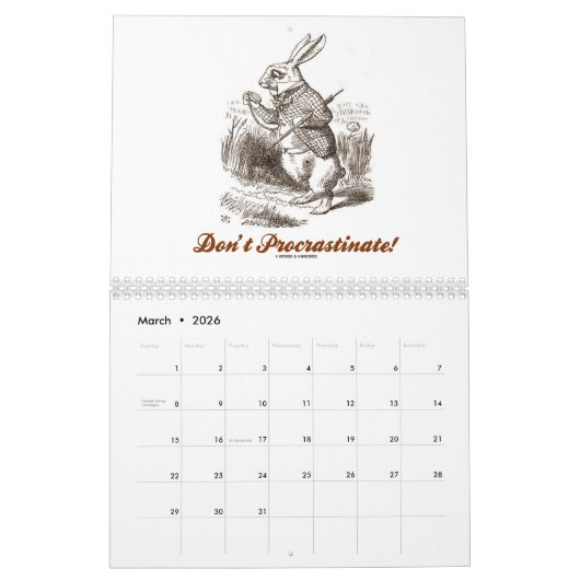 Wonderland Adventure 20XX Calendar Kalender (Mar 2026)