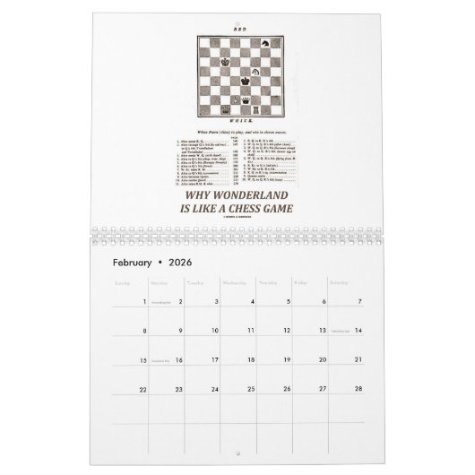 Wonderland Adventure 20XX Calendar Kalender (Feb 2026)