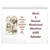 Wonderland Adventure 20XX Calendar Kalender (Hoes)