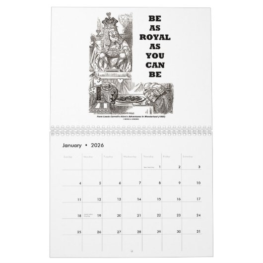 Wonderland Adventure 20XX Calendar Kalender (Jan 2026)