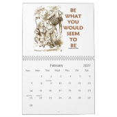 Wonderland Adventure Quottes and Afbeeldingen Cale Kalender (Feb 2027)