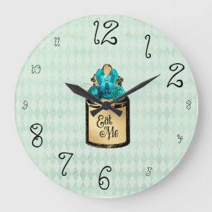 Wonderland Alice Drink me Grote en Kleine Vintage  Klok