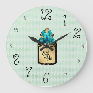 Wonderland Alice Drink me Grote en Kleine Vintage Klok