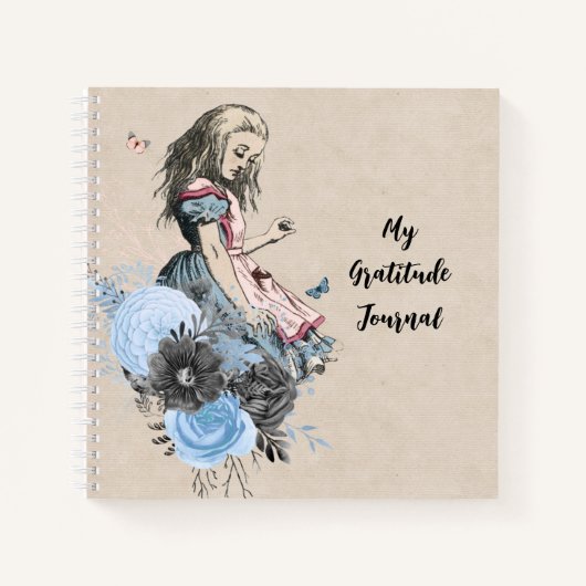 Wonderland Alice Gratitude Journal Notitieboek (Voorkant)