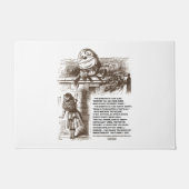 Wonderland Alice Humpty Dumpty Conversty Quote Deurmat (Voorkant)