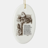 Wonderland Alice Humpty Dumpty Conversty Quote Keramisch Ornament (Rechts)