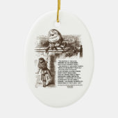 Wonderland Alice Humpty Dumpty Conversty Quote Keramisch Ornament (Voorkant)