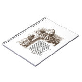 Wonderland Alice Humpty Dumpty Conversty Quote Notitieboek (Linkerzijde)