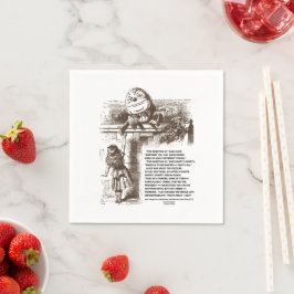 Wonderland Alice Humpty Dumpty Conversty Quote Servet