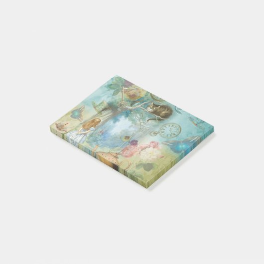 Wonderland - Alice in Wonderland Collage Post-it® Notes (Schuin)
