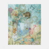 Wonderland - Alice in Wonderland Fleece Deken (Voorkant)