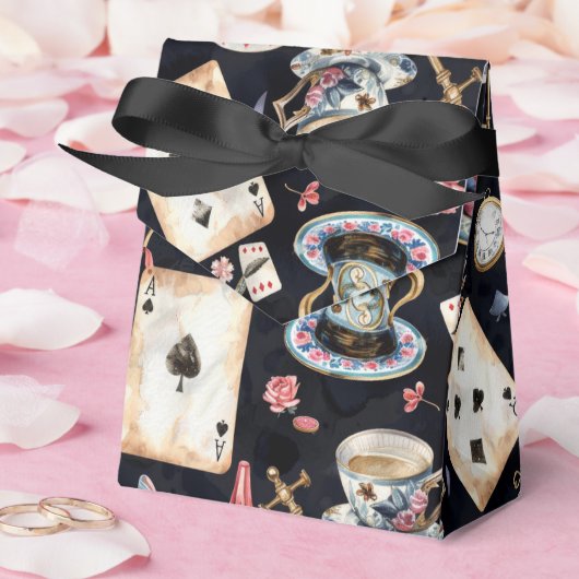 Wonderland Alice Patroon Bedankdoosjes (Huwelijk)