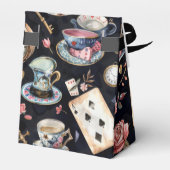 Wonderland Alice Patroon Bedankdoosjes (Achterkant)