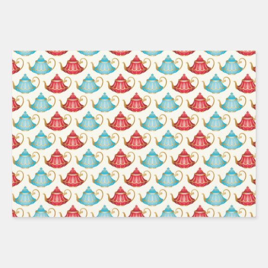 Wonderland Alice Patroon Wrapping Papier Blad Inpakpapier Vel (Voorkant 3)