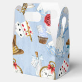 Wonderland Alice Pattern Bedankdoosjes (Geopend)
